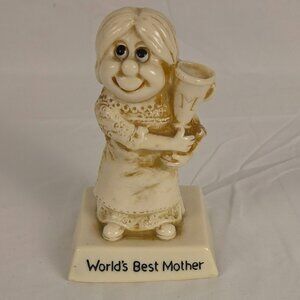 Vintage 1976 Russ Berrie “World’s Best Mother” Figurine – Sillisculpt #766